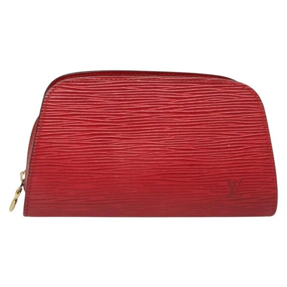 LOUIS VUITTON Epi Dauphine PM Pouch Castilian Red - Picture 12 of 15